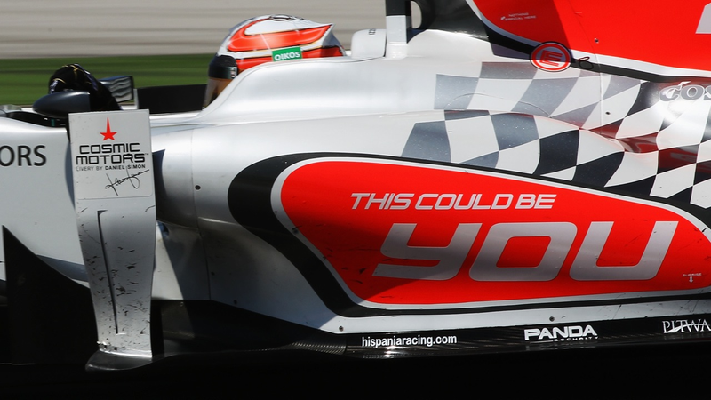 Illustration for article titled This sponsor-less F1 car is plastered with fake ads
